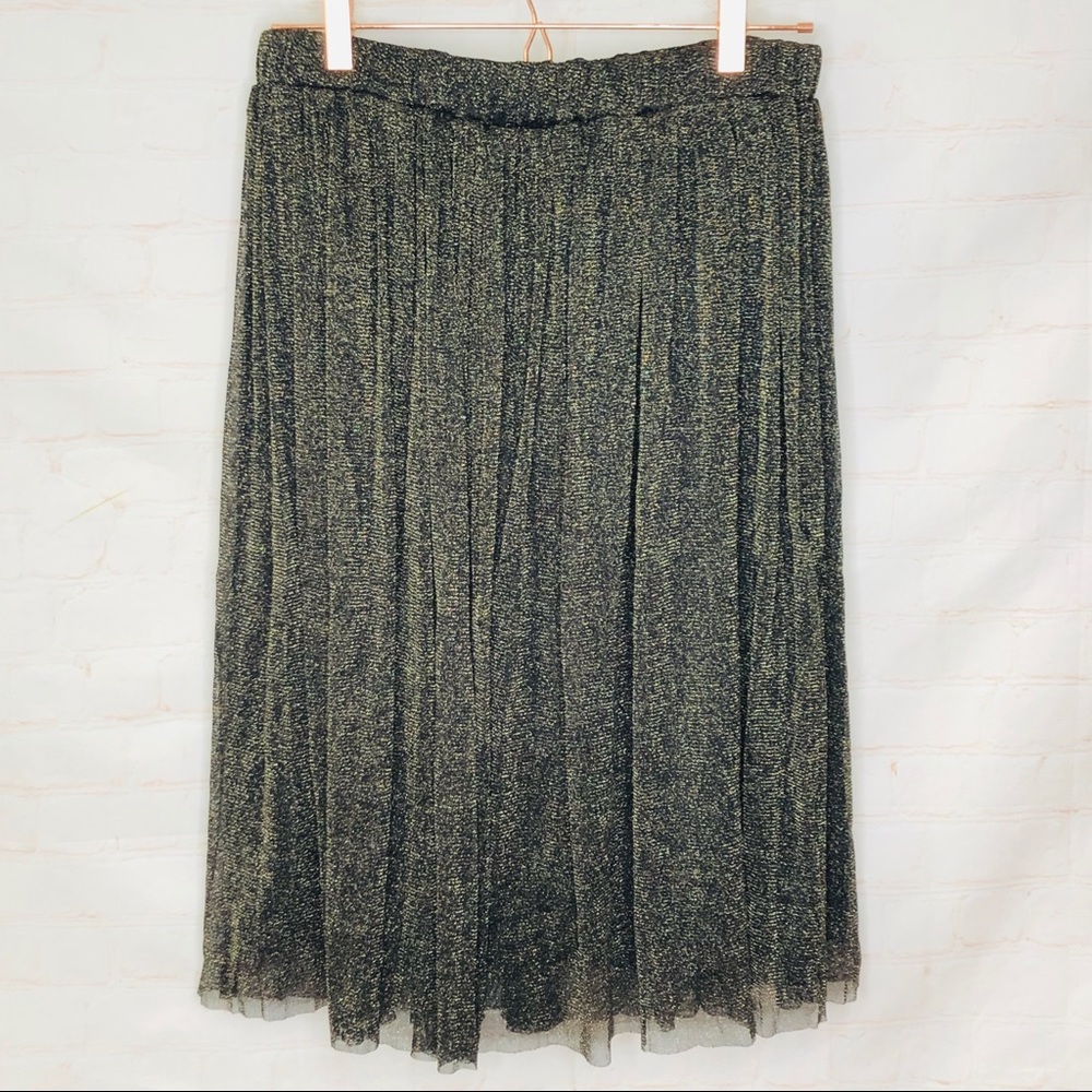 Discovery black and gold shimmer skirt